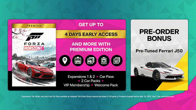 Forza Horizon 6 Pre-Order Bonus Is a Ferrari J50