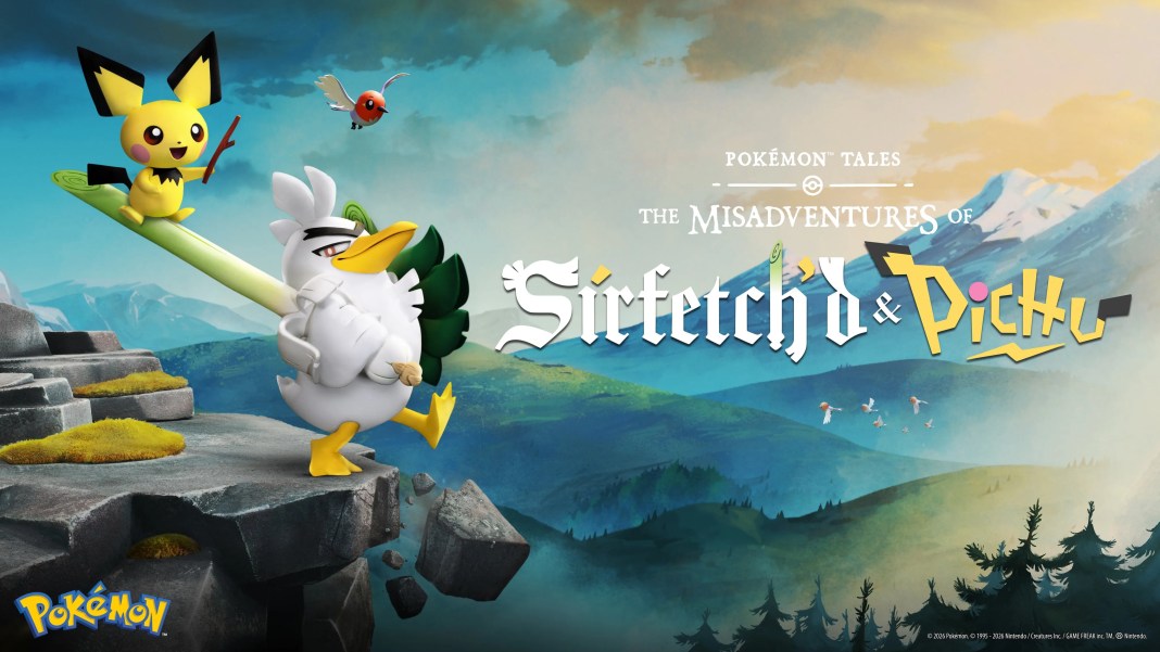Pokemon Tales Reveals Sirfetch'd and Pichu Key Art