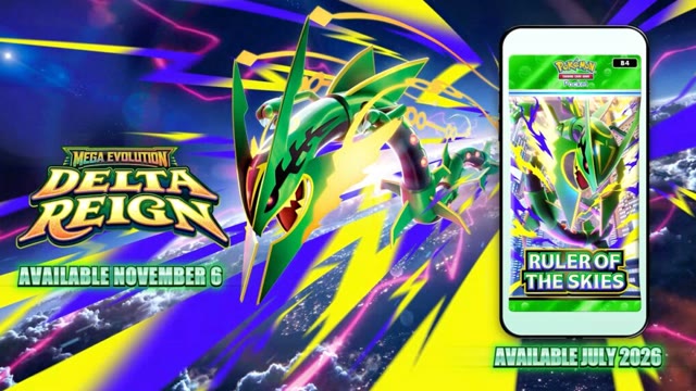 Pokemon TCG Delta Reign Brings Mega Rayquaza West in November