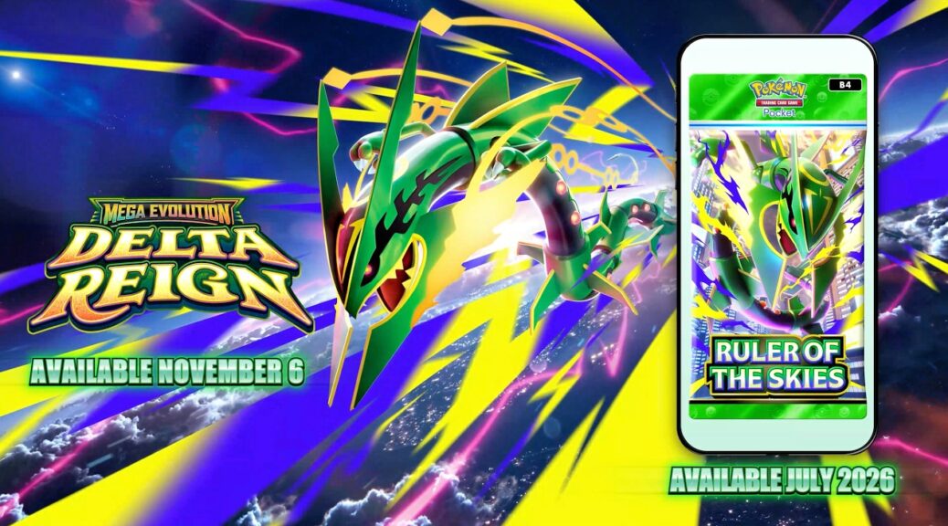 Pokemon TCG Delta Reign Brings Mega Rayquaza West in November