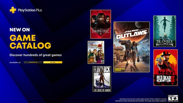 Star Wars Outlaws and Red Dead Redemption 2 Join PS Plus in May