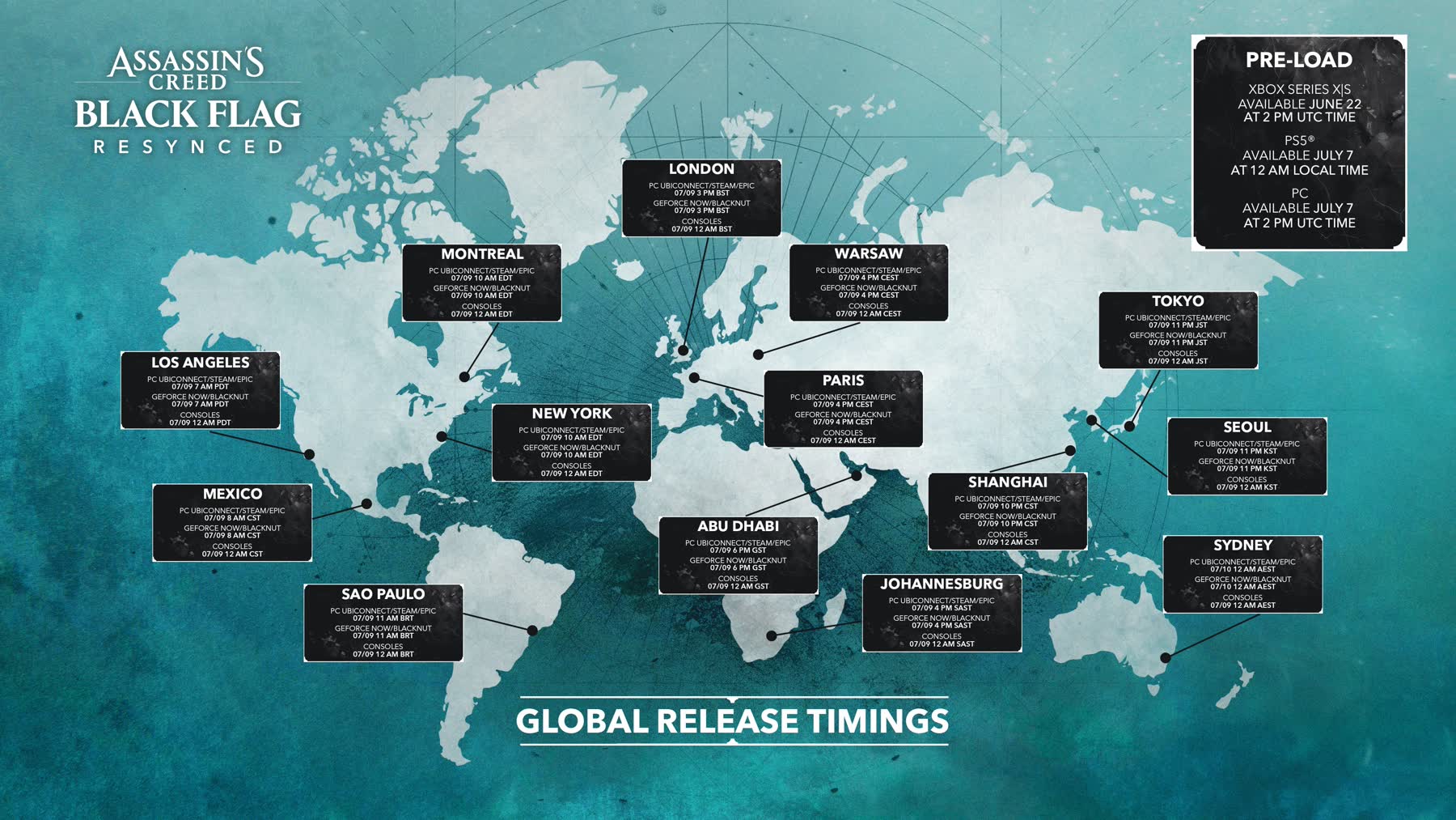 Assassin's Creed Black Flag Resynced release map