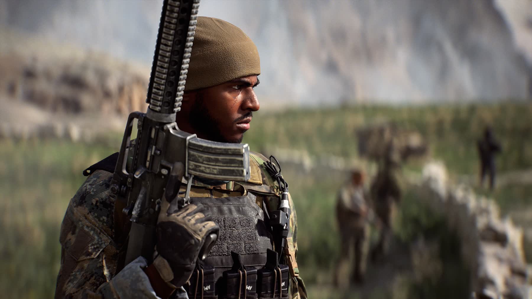 Battlefield 6 soldiers fighting on the Railway to Golmud map