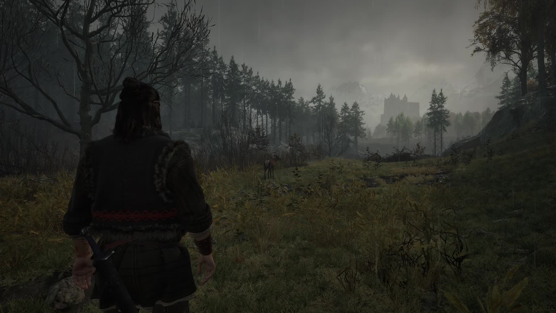Coen stands in a dark environment in The Blood of Dawnwalker