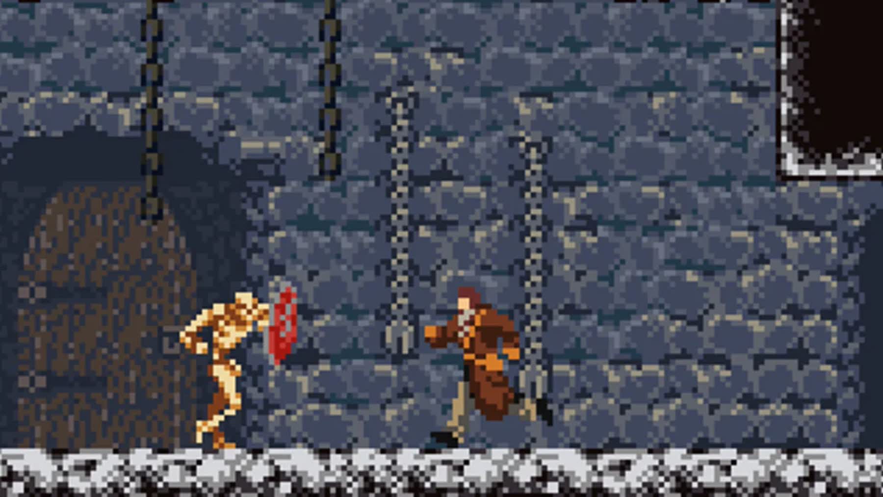Dracula: Dark Reign gameplay shown in a Game Boy Color-style frame