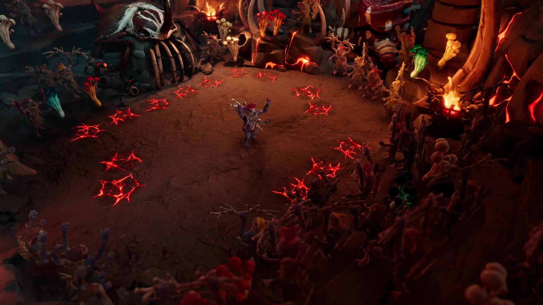 Sunderfolk characters in a tactical battle
