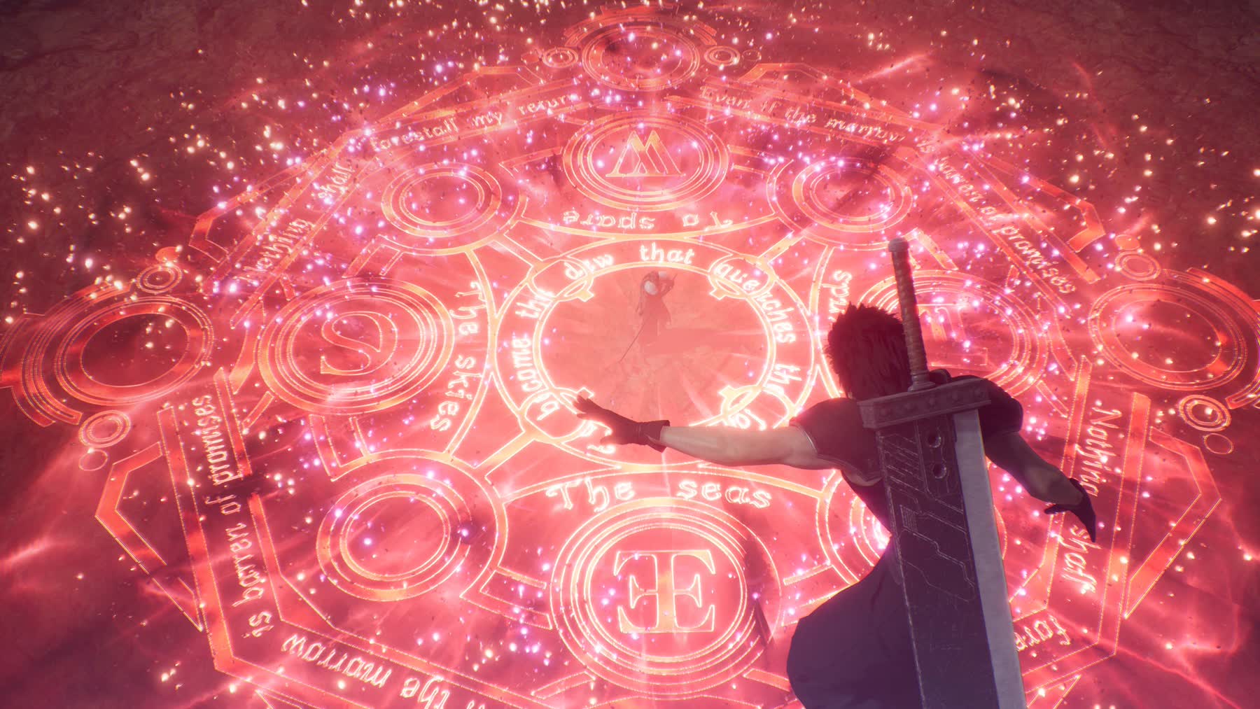 Final Fantasy VII Ever Crisis battle scene