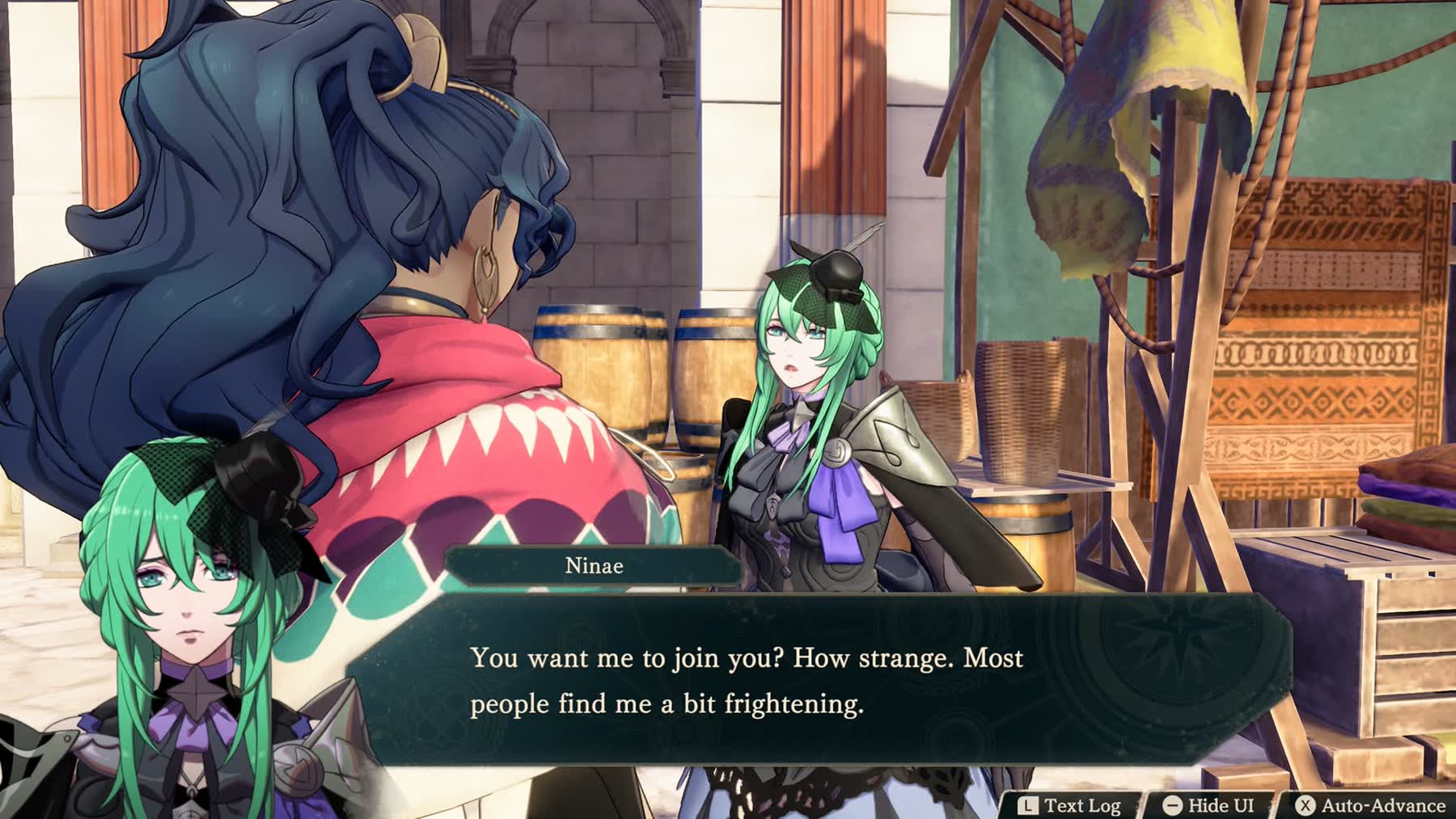 Fire Emblem: Fortune's Weave battle screenshot