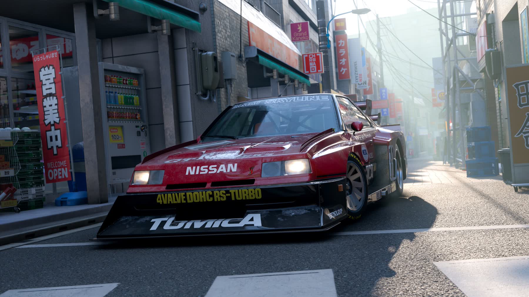 A Forza Horizon 6 car driving through Japan