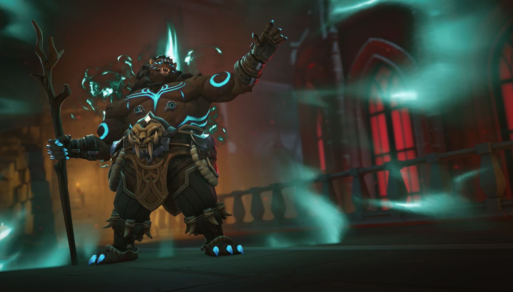 Mauga Druid Legendary skin in Overwatch Hatred's Reckoning
