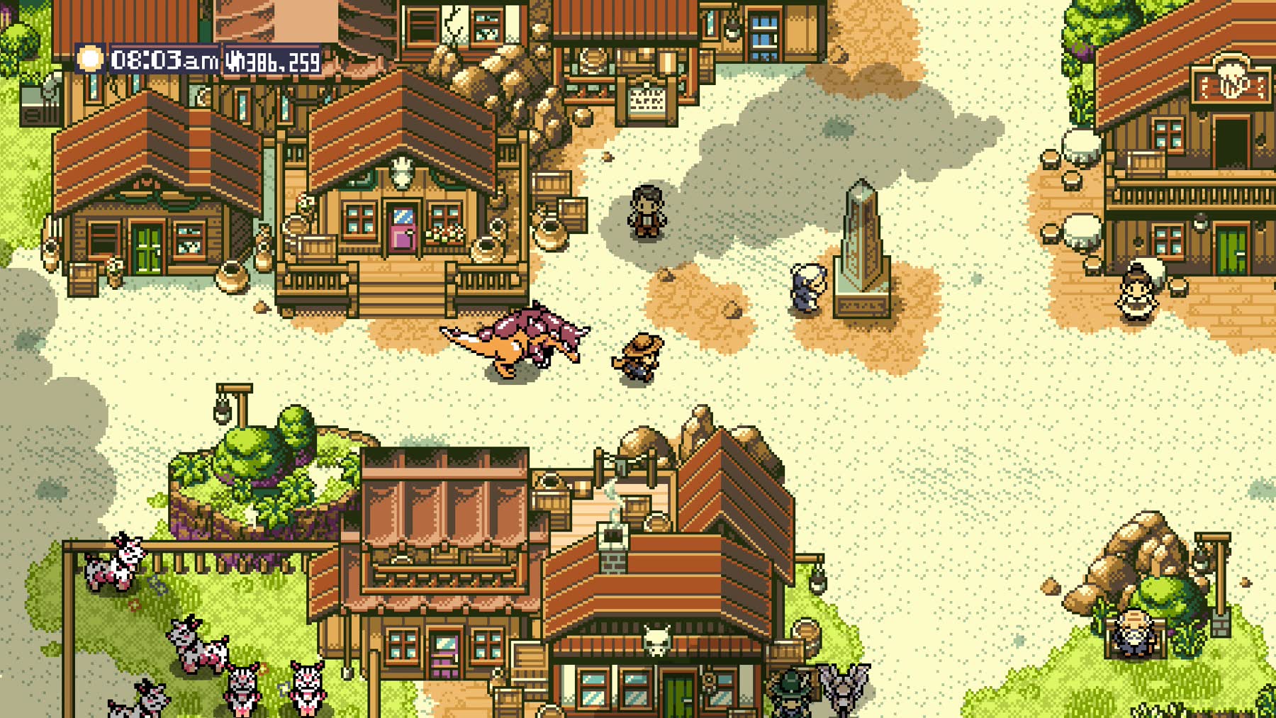 A monster-taming battle scene in Monster Crown Sin Eater