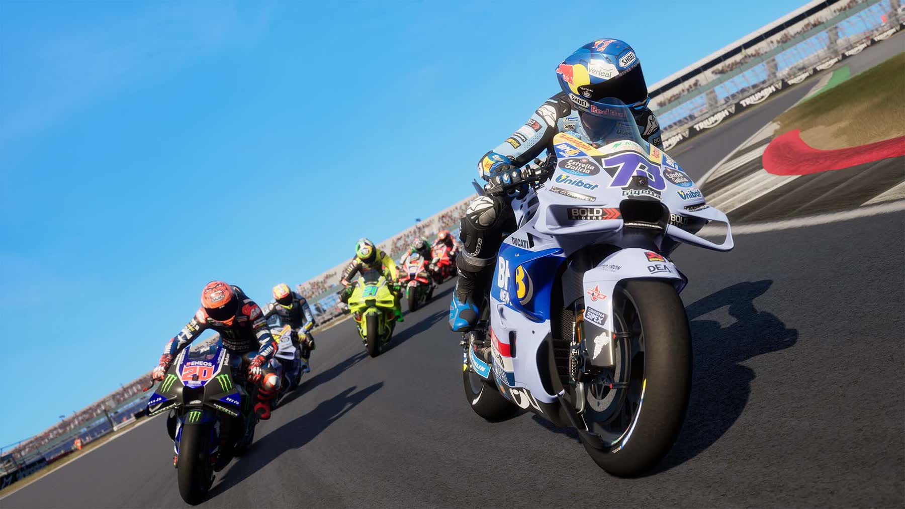 MotoGP 26 riders racing on a circuit