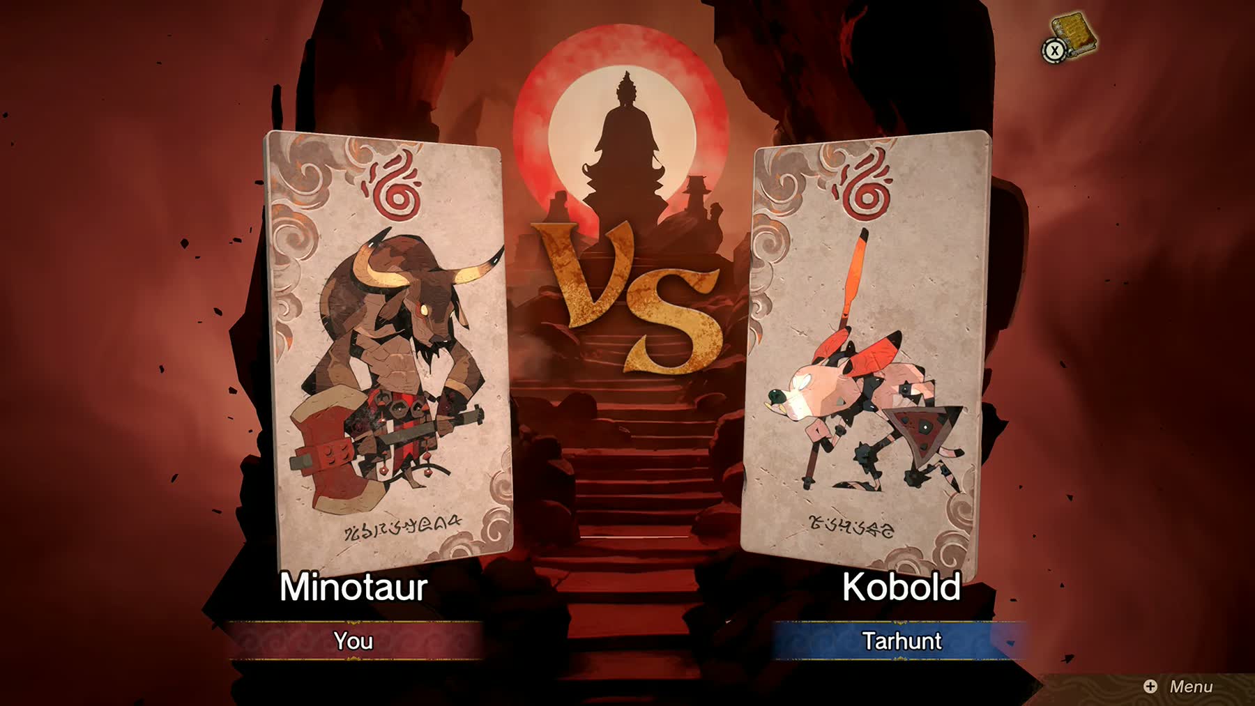A Culdcept Begins board battle with cards and character art