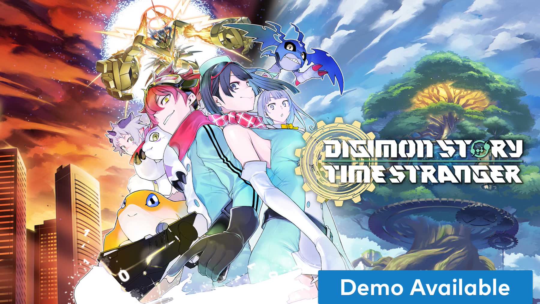 A battle scene from Digimon Story Time Stranger on Nintendo Switch 2