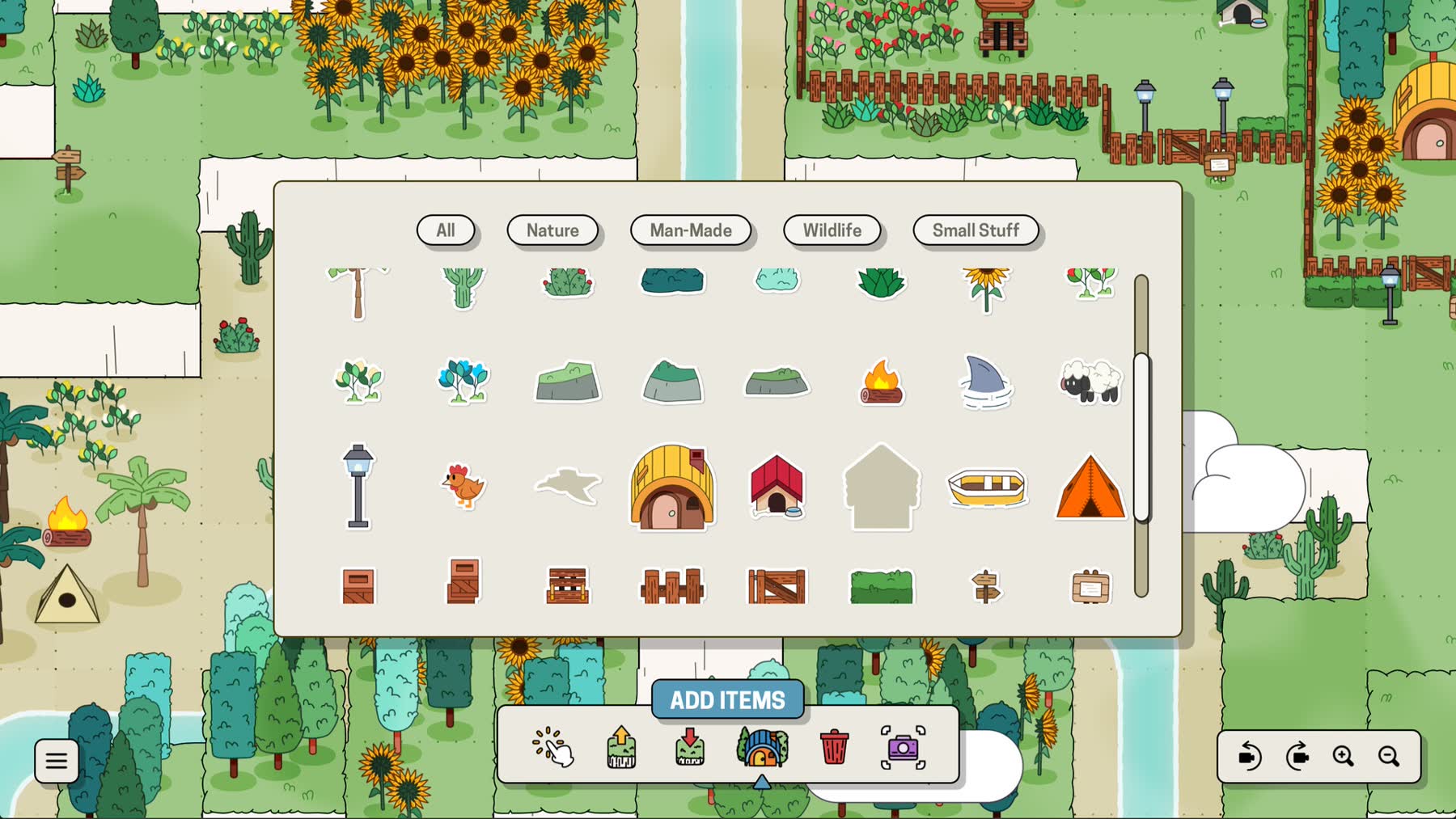 A handmade island scene in Ourlands