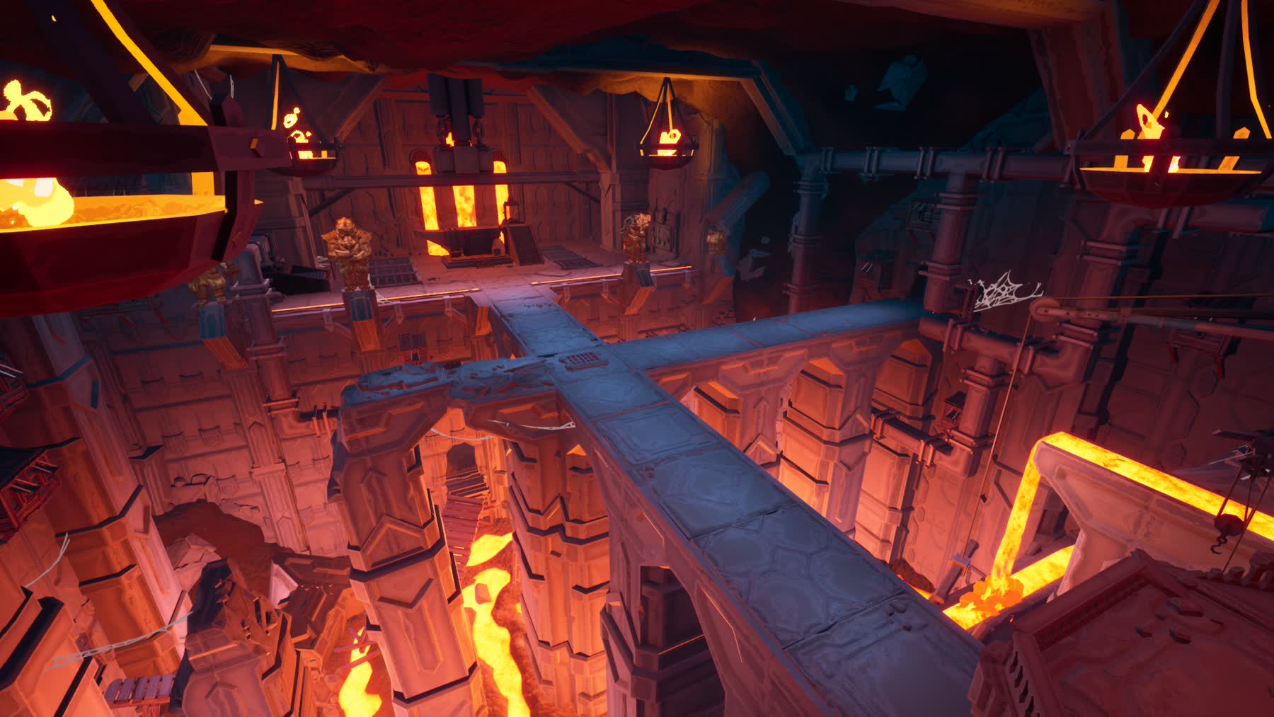 Mining machinery and pipes in the Hydroneer sandbox