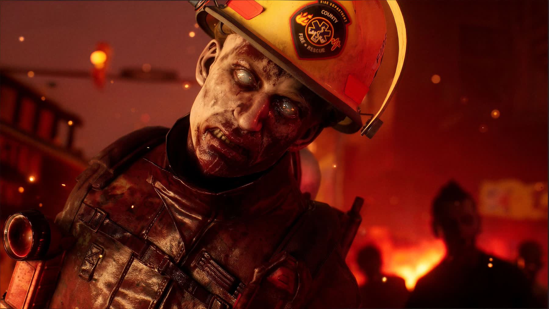 A zombie closes in through the dark in No More Room in Hell 2