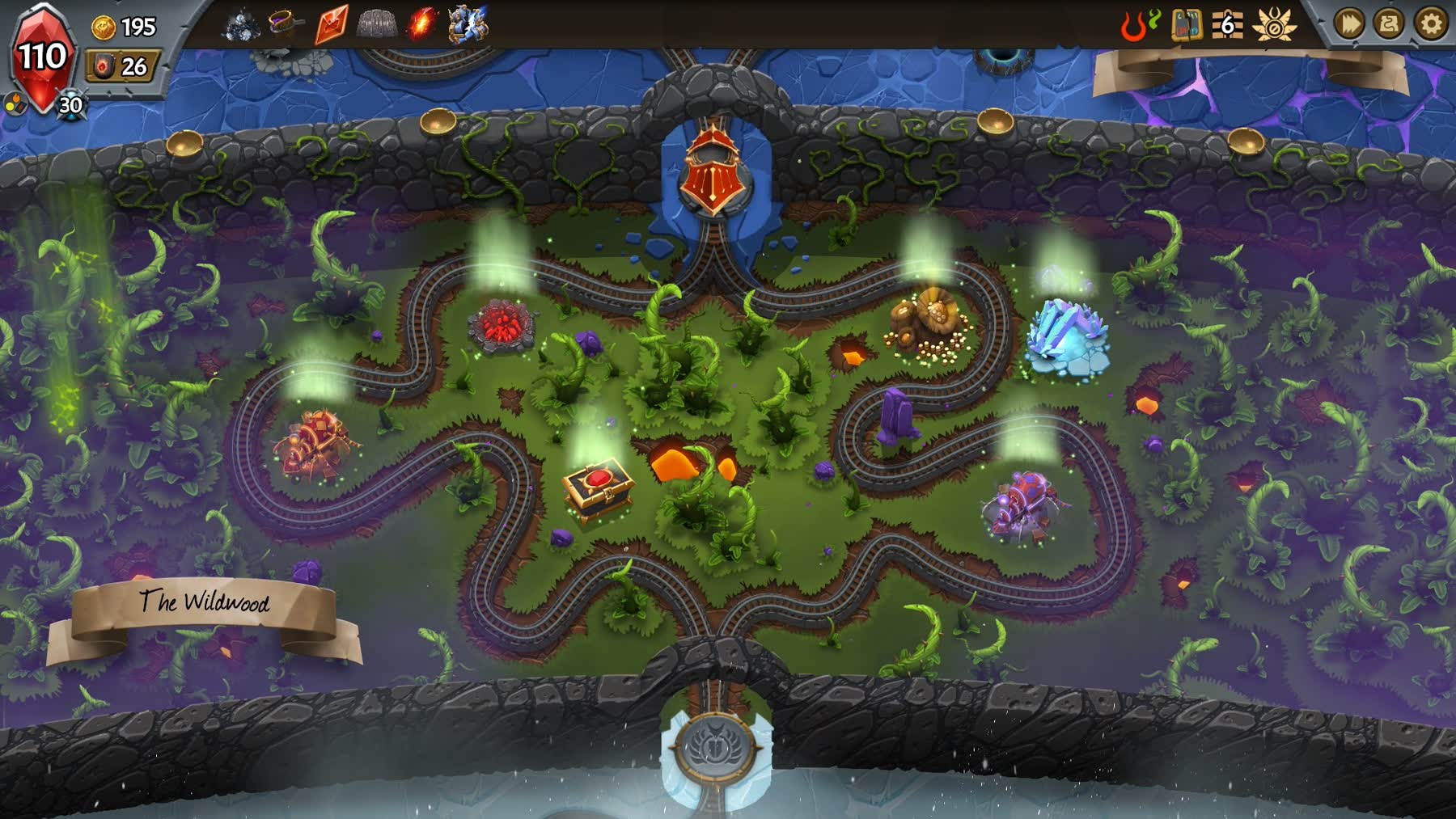 A Monster Train card reward screen with clan cards and upgrade choices