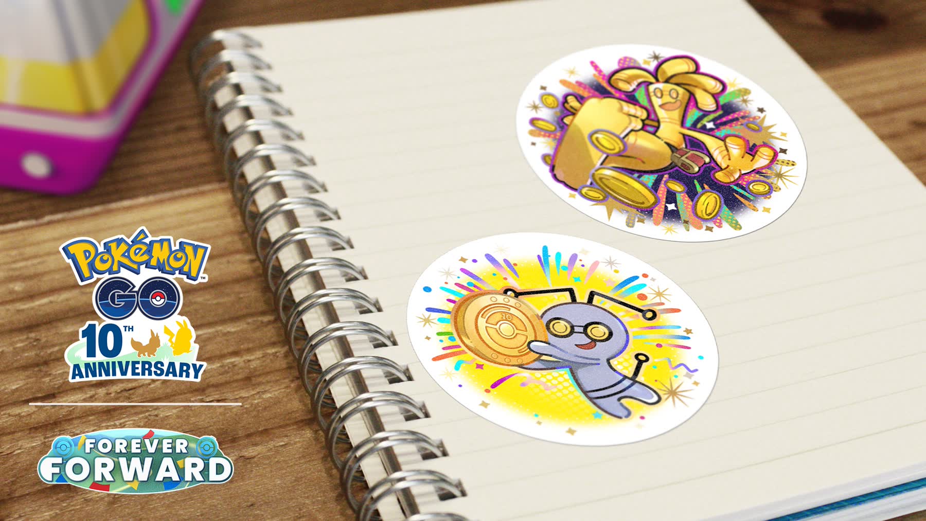 Pokémon GO tenth anniversary stickers