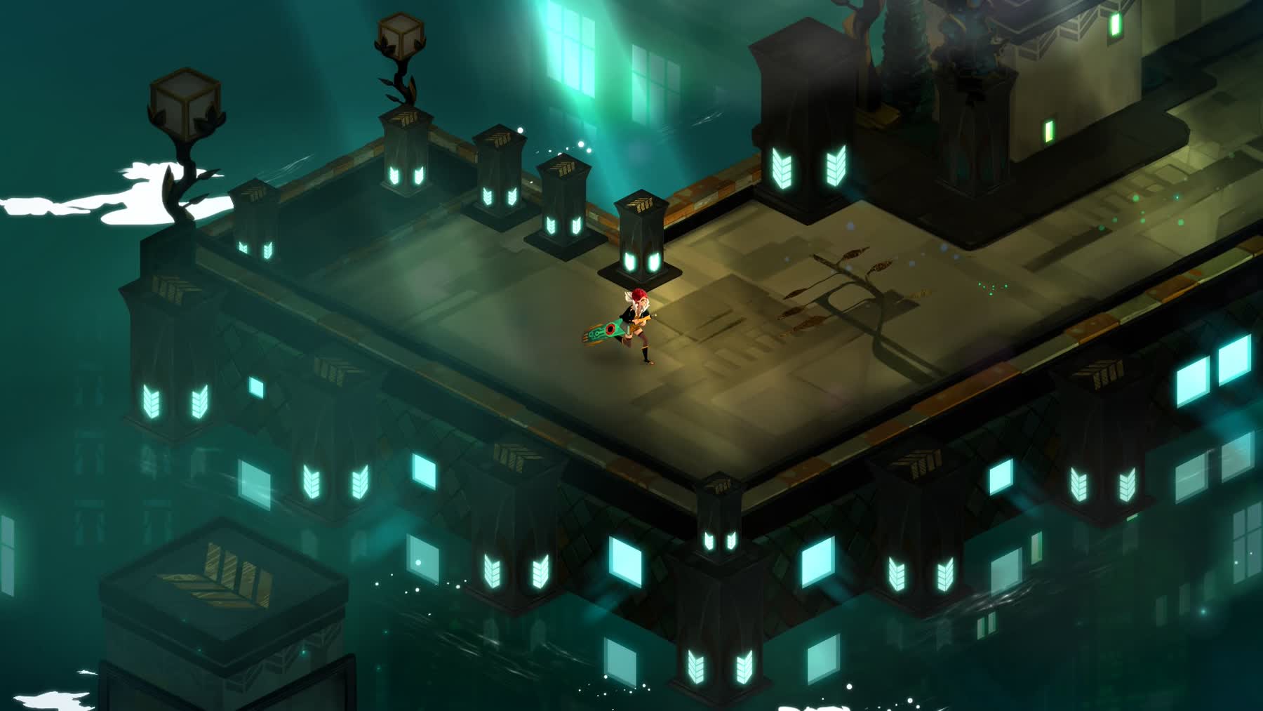 Red prepares a Turn() sequence during combat in Transistor.