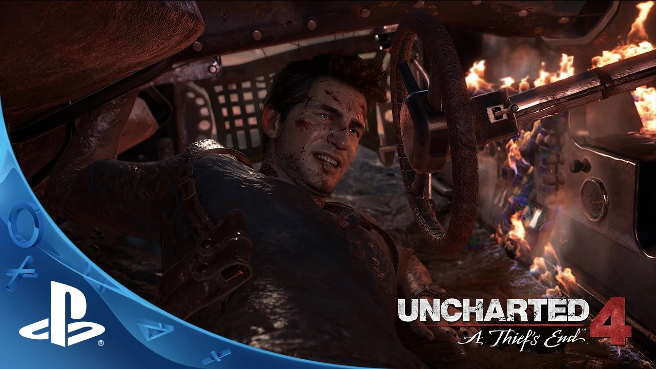 Nathan Drake explores a ruined pirate settlement in Uncharted 4