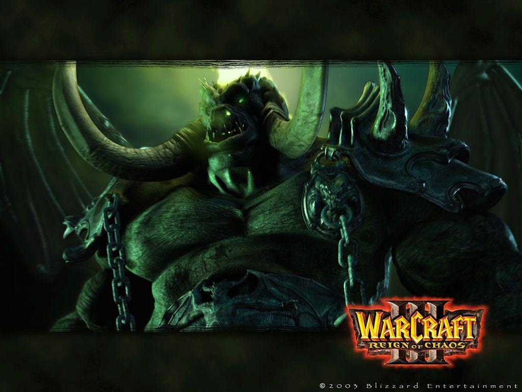 Mannoroth Warcraft III Reign of Chaos promotional wallpaper
