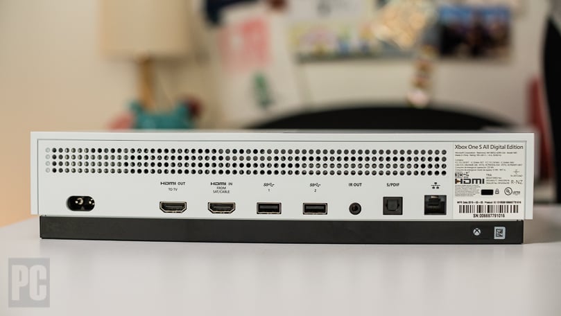 Xbox One S All-Digital Edition console without a disc slot