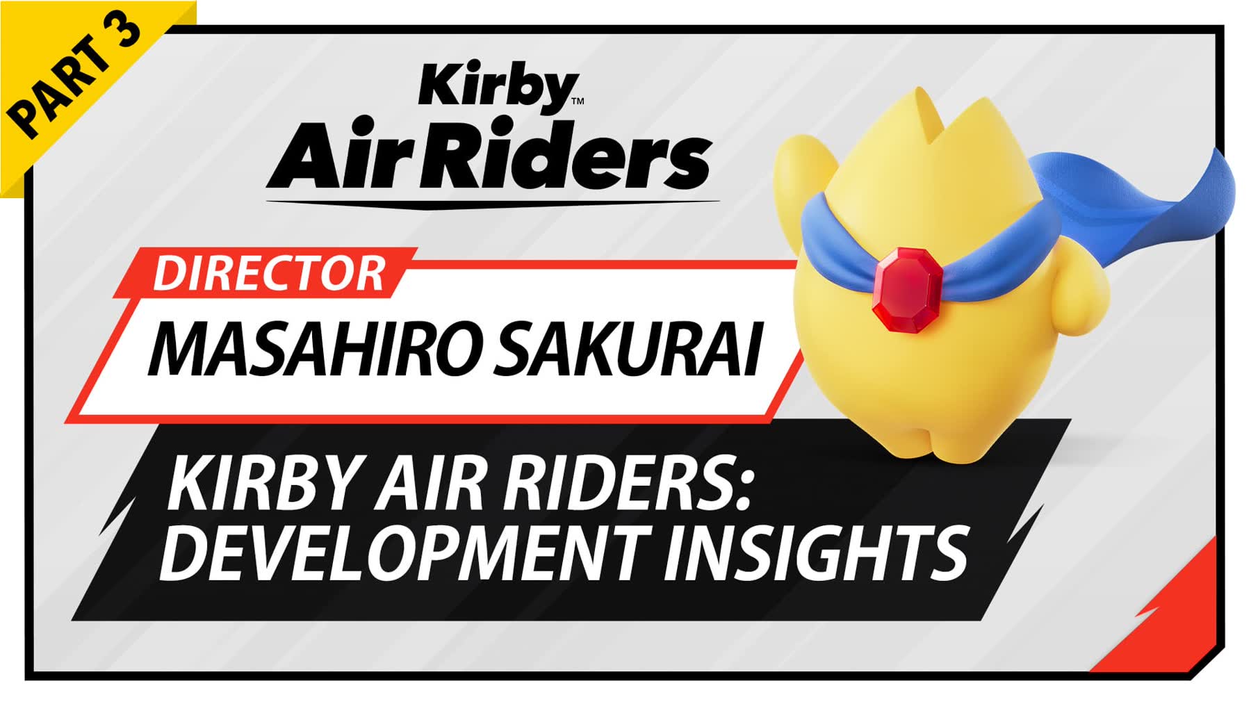 Kirby Air Riders development insight artwork from Nintendo